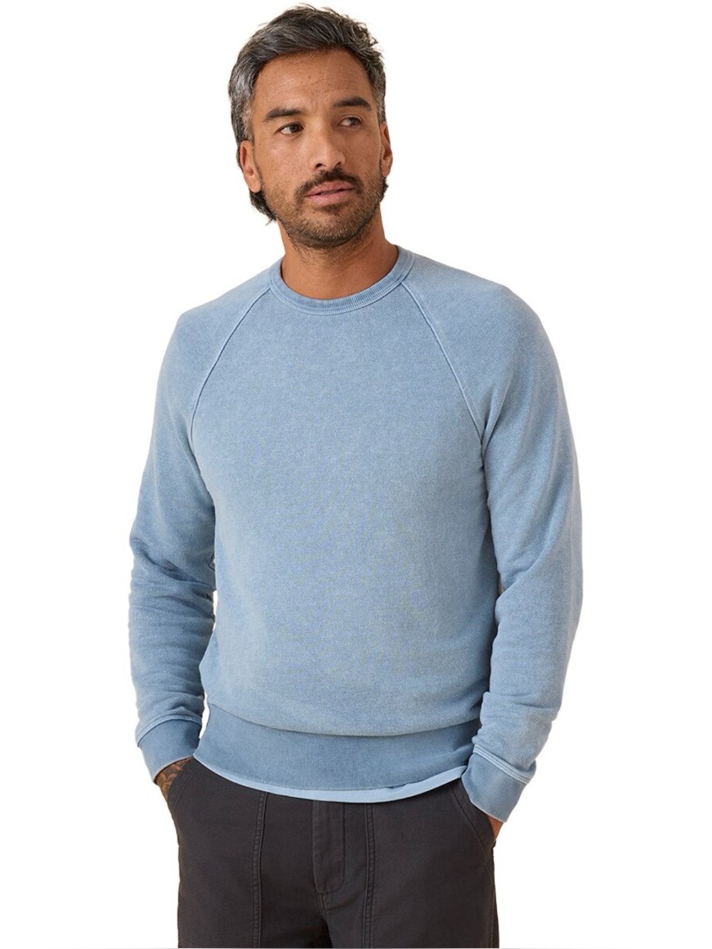 Outerknown Men's sur blue Crewneck Sweater